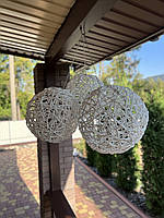 Набор шаров из ротанга для ландшафтного дизайна, металический каркас