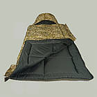 Спальний мішок-ковдра зимовий тактичний стьобаний від +5 до -20 Спальник для морозів 210х85 см Піксель, фото 5