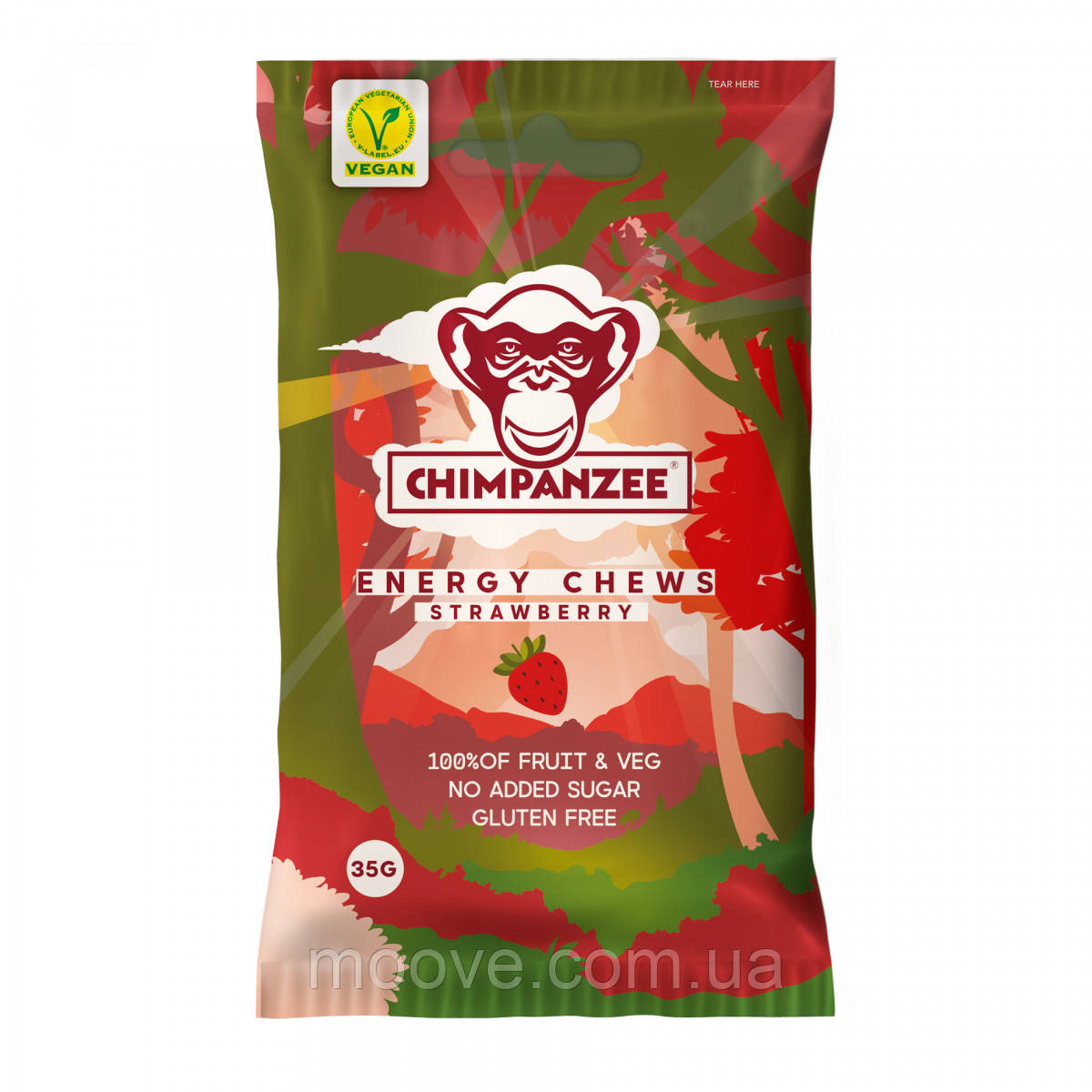 Chimpanzee Chimpanzee Energy Chews Strawberry 30 г