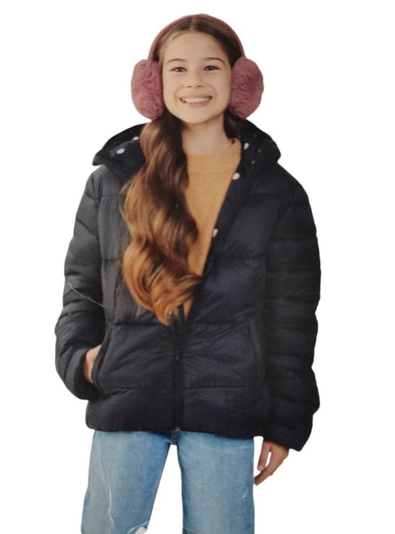 Демісезонна куртка термо для дівчинки Cleve чорна, розміри 134-164