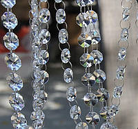 Акрилова Гірлянда з кристалів для весільного декору