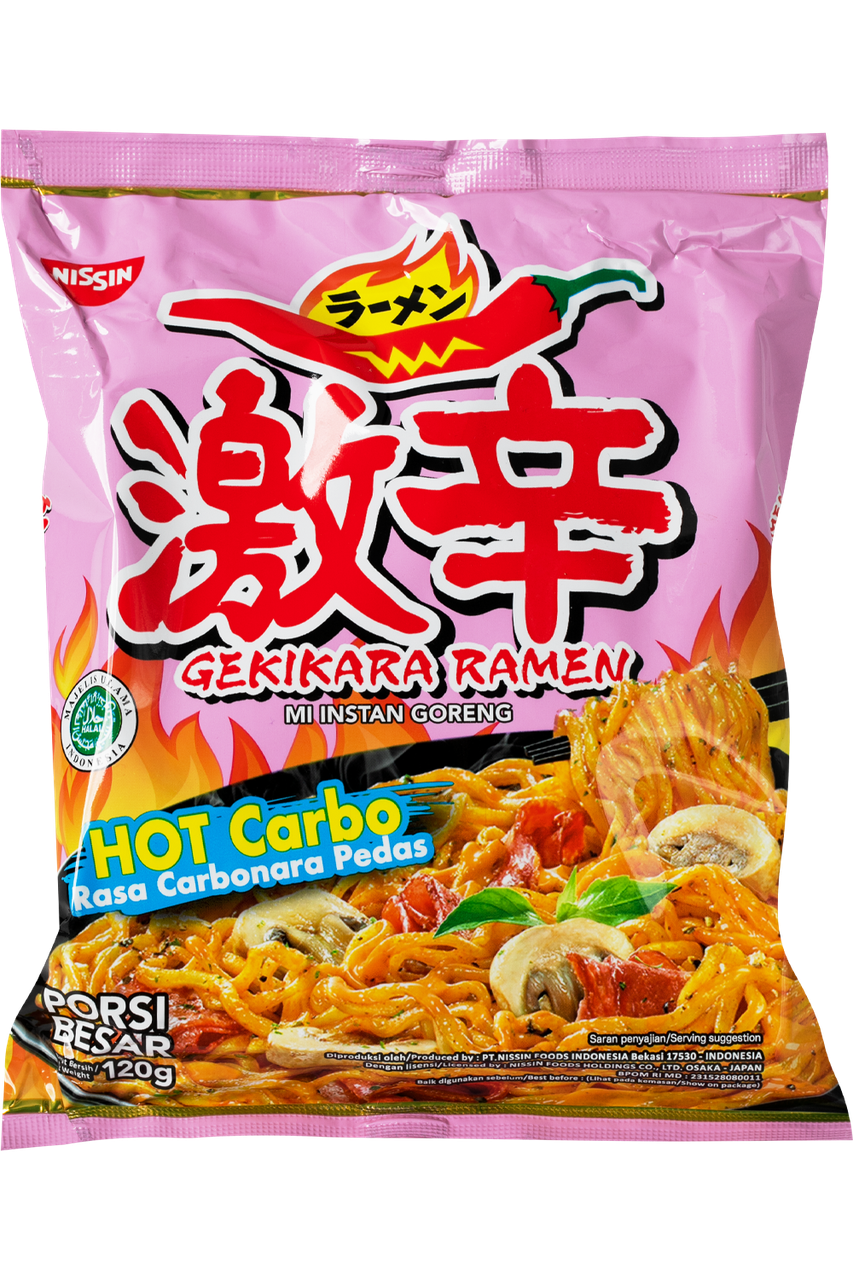 Вермішель швидкого приготування Nissin Gekikara Ramen Hot Carbo 120 g