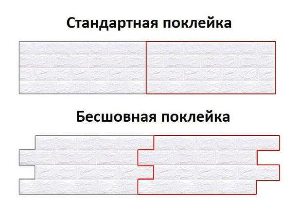Декоративна 3D панель самоклейка під цеглу Білий 700х770х4мм (001-4) SW-00000176, фото 3