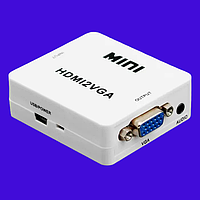 Адаптер HDMI to VGA (переходник, конвертер, 720p/1080p) переходник, конвертер