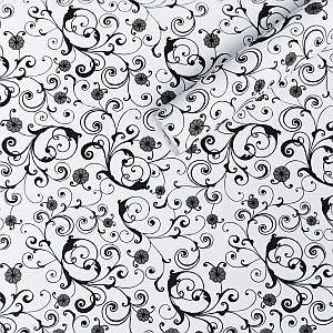 Самоклеюча плівка 0,45х10м х 0,07мм Білі вензелі (10175) SW-00000828