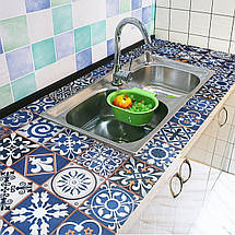 Самоклеюча плівка 0,45х10м х 0,07мм Синій орнамент SW-00001208, фото 5