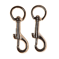 Карабін з вертлюгом 53мм нікелірований