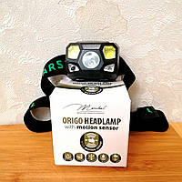 Налобный аккумуляторный фонарик для Carp Zoom Origo Headlamp, для рыбалки или повседневного использования.