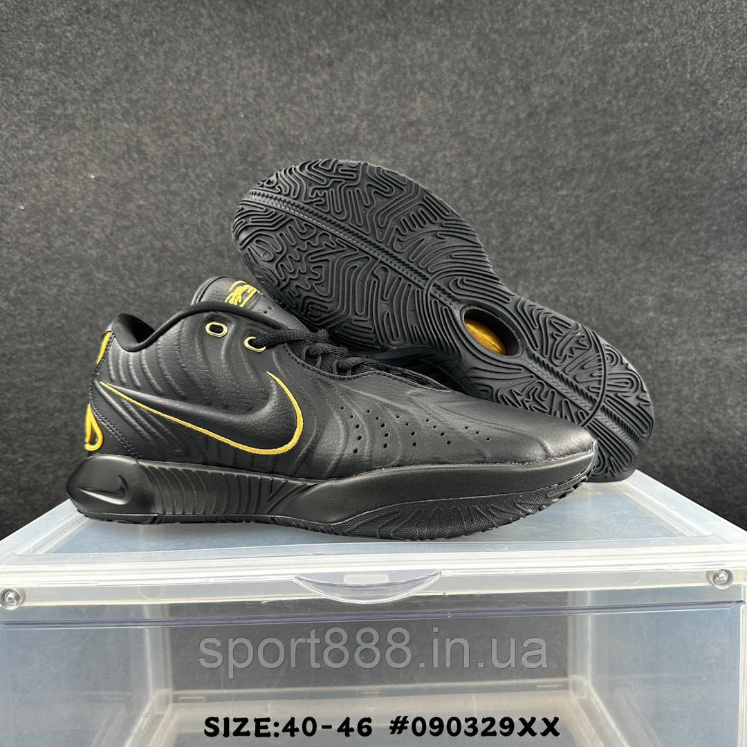 Nike LeBron 21 Леброн чорні чоловічі баскетбольні кросівки, фото 1