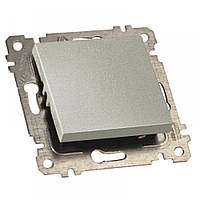 МЕXАНІЗМ ВИМИКАЧА 1 КЛ, 10А, ГВ.МЕX., RITA, MUTLUSAN, "СРІБЛО"