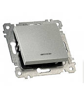 МЕXАНІЗМ ВИМИКАЧА 1 КЛ, 10А, З СВІТЛОВИМ ІНДИКАТОРОМ, RITA, MUTLUSAN, "СРІБЛО"