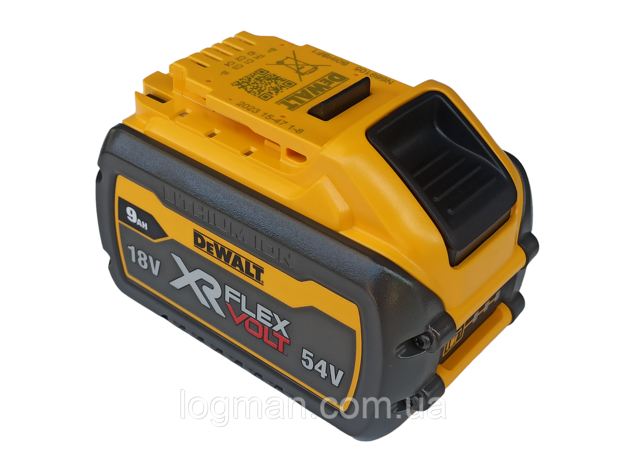 Акумулятор для пилки DeWALT DCM575X1 на пилу ДеВольт ДСМ575х1 (DCB547) 54 вольт/9ампер-годин