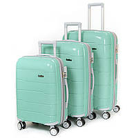 Дорожня валіза 31 ABS-пластик FASHION 810 green.Дорожні валізи на колесах гуртом і в роздріб в Україні