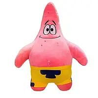 Велика М'яка іграшка Патрік Зірка 70 см, Рожевий, Плюшева подушка-антистрес