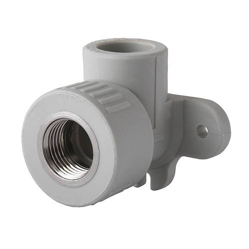 Угольник установочный полипропиленовый с внутренней резьбой ППР d-20х1 ...