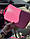 Сумка жіноча Celine Teen Triomphe Bag in Shiny Calfskin Pink Селін яскраво-рожевий DN091, фото 4