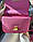 Сумка жіноча Celine Teen Triomphe Bag in Shiny Calfskin Pink Селін яскраво-рожевий DN091, фото 5