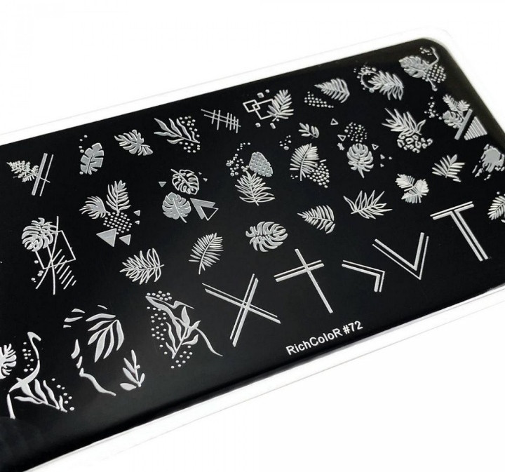 Пластина для стемпінгу Richcolor 072, фото 1