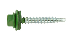 Саморіз покрівельний SDS 4,8 х35 мм св.-зелені 6002