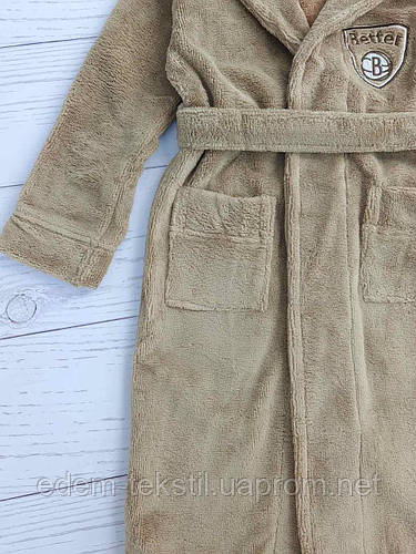 Купить Бамбуковый халат для мальчика подростка Bellezza, Бежевый, Рост ...