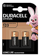 Батарейки Duracell CR123 3V LITHIUM BL 2