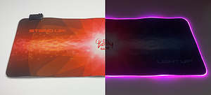 Килимок для миші ігровий 800*300*3мм TRY BSL-01 тканинний з підсвічуванням LED за контуром