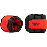 Утяжелители лодыжки Flexlock Ankle Weights Reebok RAWT-11270 черный, красный 0.5 кг, Toyman