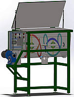 Ленточно-шнековый смеситель на 250 литр с выгрузкой в мешки.