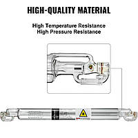 VEVOR 60 Вт CO2 лазерная трубка Профессиональная лазерная трубка Длина 1000 мм Стеклянная лазерная трубка для