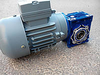 Мотор-редуктор NMRV 040 (i=80, 100,) (обороты 17.5, 14 соотв.) с электродвигателем 0.12 кВт 1500 об.