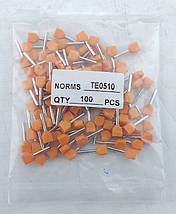 Наконечник гільза для 2х проводів TE0510 помаранчевий Ny95500123, фото 2