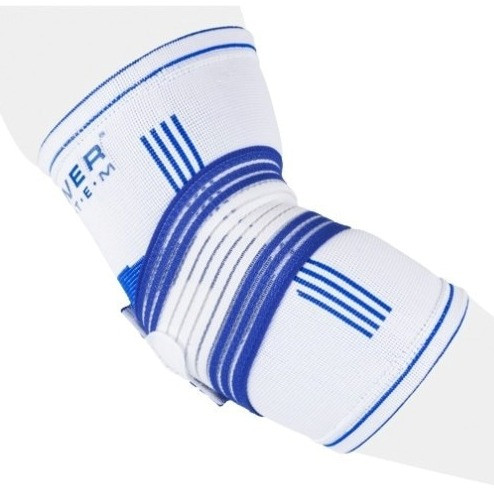 Налокітник Power System PS-6007 Elbow Support Pro White/Blue (1шт.) S/M