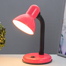 Настільна рожева лампа на гнучкій ніжці під лампу Е27 офісна/для школяра Sirius TY-2203B (рожева), фото 2