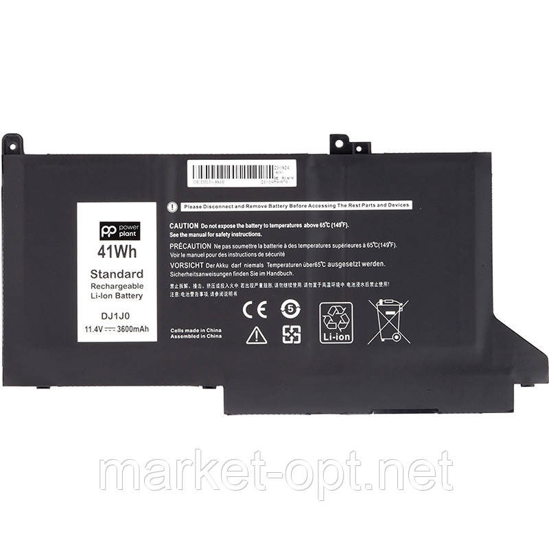 Акумулятор PowerPlant для ноутбуків DELL Latitude 7280 (DJ1J0) 11.4V 3600mAh, фото 1