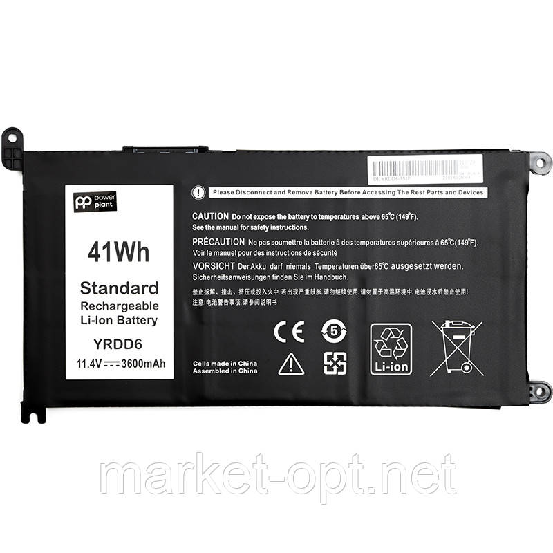 Акумулятор PowerPlant для ноутбуків DELL Latitude 3310 (YRDD6) 11.4V 3600mAh, фото 1