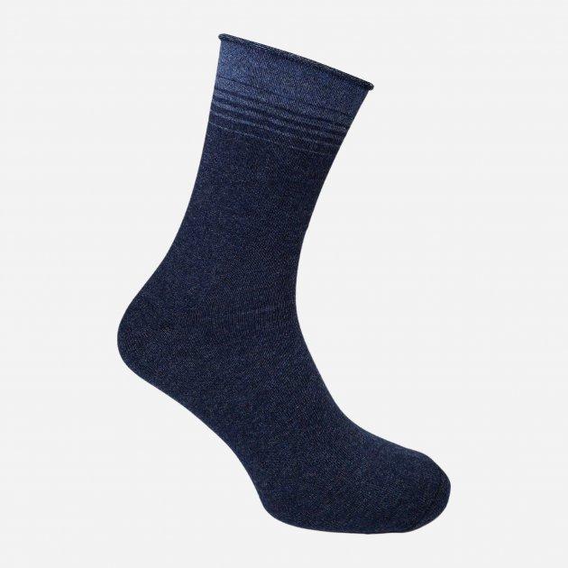 Шкарпетки чоловічі демісезонні класичні чорні без гумки Лео медичні для набряклих ніг
