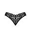 Мереживні стрінги Obsessive Donna Dream crotchless thong XL/2XL Black, відкритий доступ  18+, фото 5