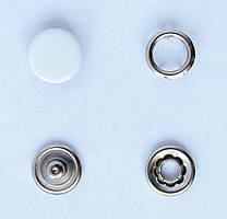 Кнопки на шипах 10 мм Німеччина колір Білий не іржавіють ціна за 1 шт.
