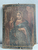 Рідкісна старовинна ікона Ісуса Христа на дереві, 38х28 см