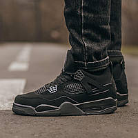 Чоловічі кросівки Nike Air Jordan Retro 4 Black Cat кроссовки jordan 4 кросівки джордан 4 ретро