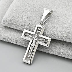 Срібний хрестик Ісус Христос Спаси та Збережи БС1932 розмір 33х16 мм вага 3.06 г