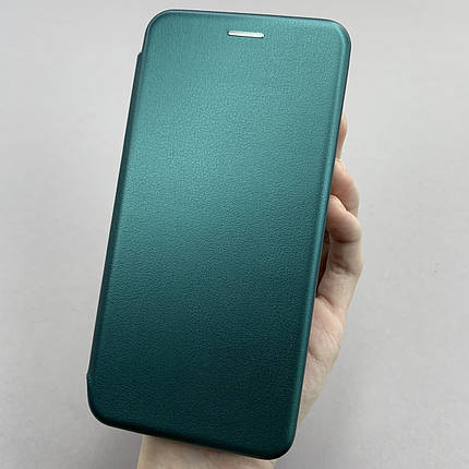 Чохол-книга для Samsung Galaxy A52s книжка з підставкою на телефон самсунг а52с темно-зелена stn, фото 1