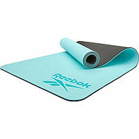 Двусторонний коврик для йоги Double Sided Yoga Mat Reebok RAYG-11042BL, Lala.in.ua