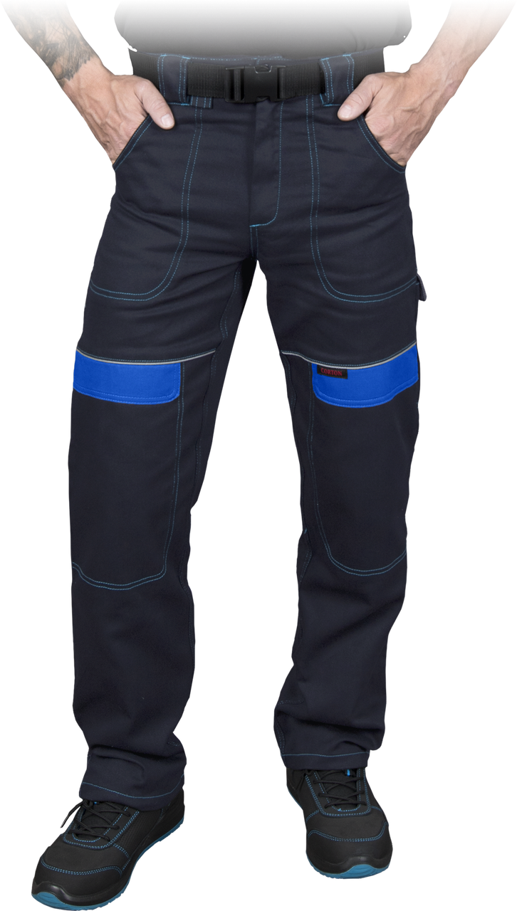 Штани захисні чоловічі REIS CORTON-T GN темно-сині-сині, фото 1