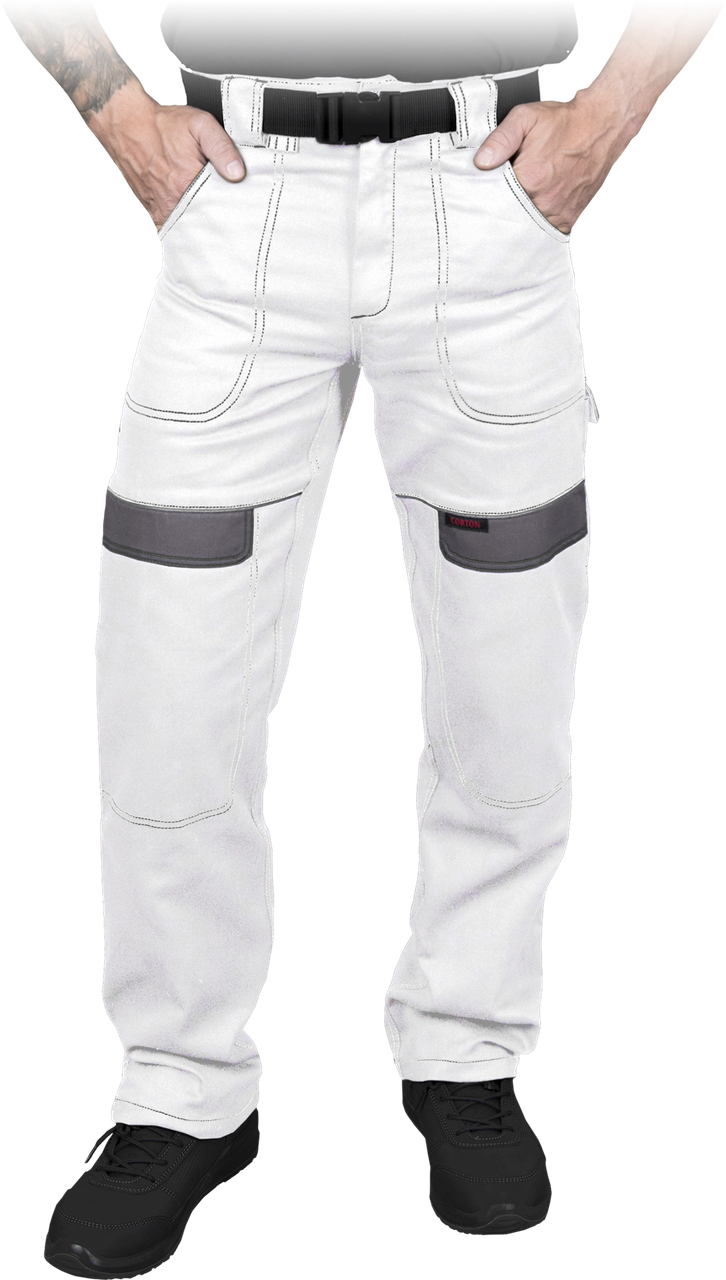 Штани захисні чоловічі REIS CORTON-T WS біло-сірі, фото 1