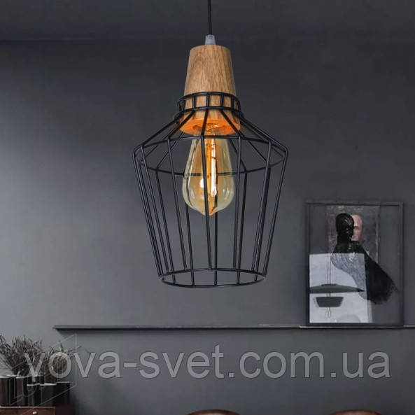 Світильник (LOFT-. WOODCAGE)
