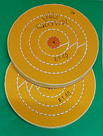 Мусліновий круг 150 мм жовтий 40 шарів полірувальний диск