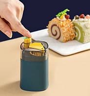 Контейнер для зубочисток з автоподачею, органайзер для зубочисток (зелений)