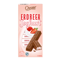 Шоколад молочный клубничным йогуром Erdbeer Joghurt Choceur 200г Германия