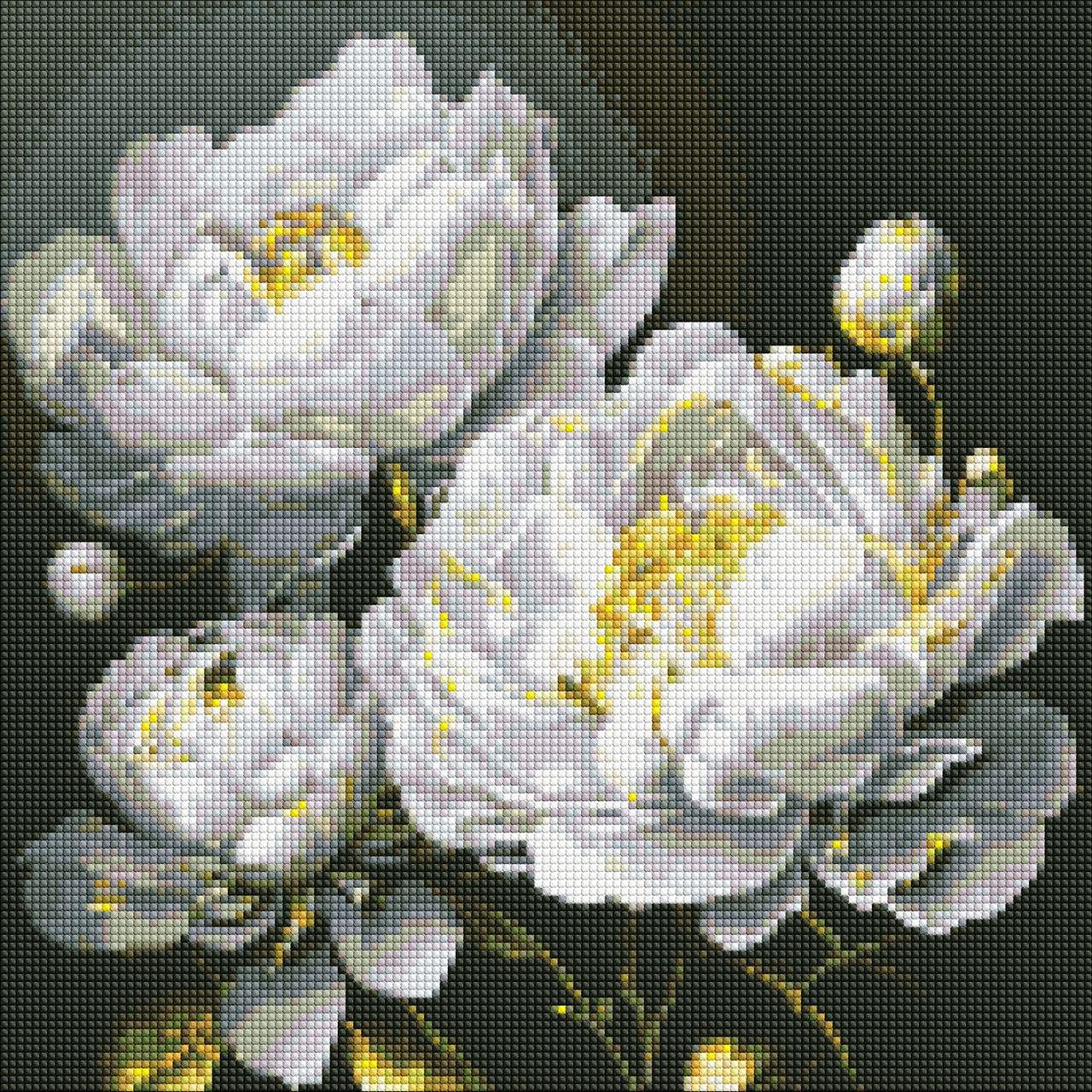 Алмазна мозаїка AMO7609 Бездоганна краса з голограмними стразами ©art_s, 40х40см Ideyka на підрамнику